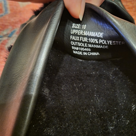 Rebecca Minkoff Faux Leather X-Cross Slippers - Picture 4 of 4